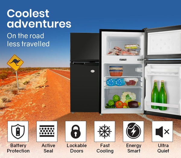 Gecko 95L Upright Fridge Refrigerator 12V/24V/240V Motorhome Portable Fridges