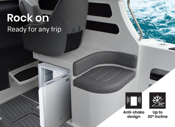 Gecko 57L Camping Bar Fridge With Freezer 12V/24V/240V Portable Fridges