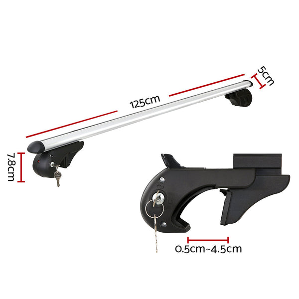 Universal Aluminium Car Adjustable Cross Bars Silver Auto Accessories Roof Racks