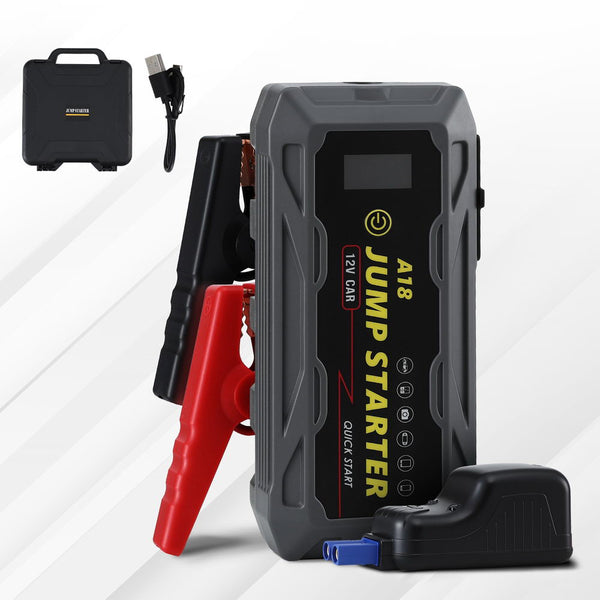 Giantz 2000A Portable Car Jump Starter 12V Lithium Battery Booster Pack Power Bank & Jumper Cables Jump Starters