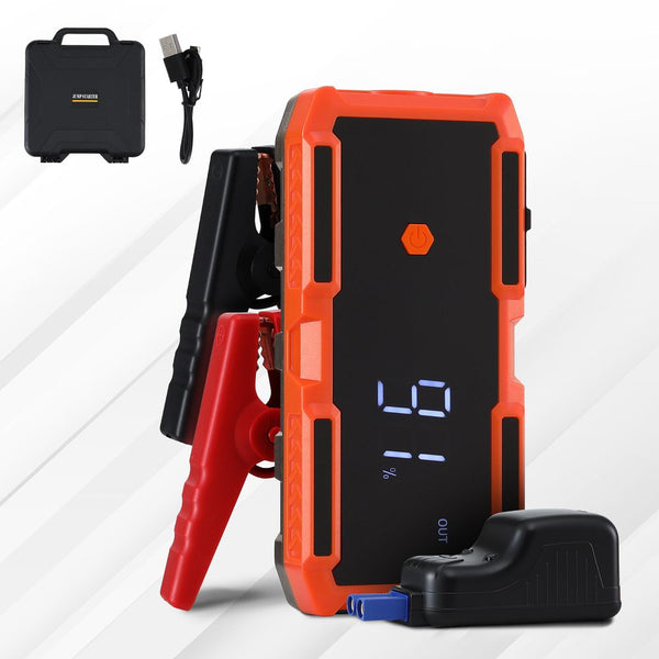 Giantz 3000A Portable Car Jump Starter 12V Lithium Battery Booster Pack Power Bank & Jumper Cables Jump Starters