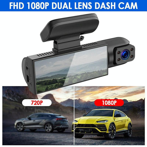 3.16 Inch 1080P Hd Night Vision Front And Inside Dual Lenses Driving Recorder Other Car Video