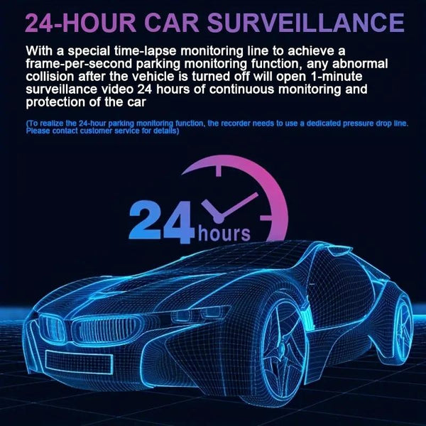 3.16 Inch 1080P Hd Night Vision Front And Inside Dual Lenses Driving Recorder Other Car Video