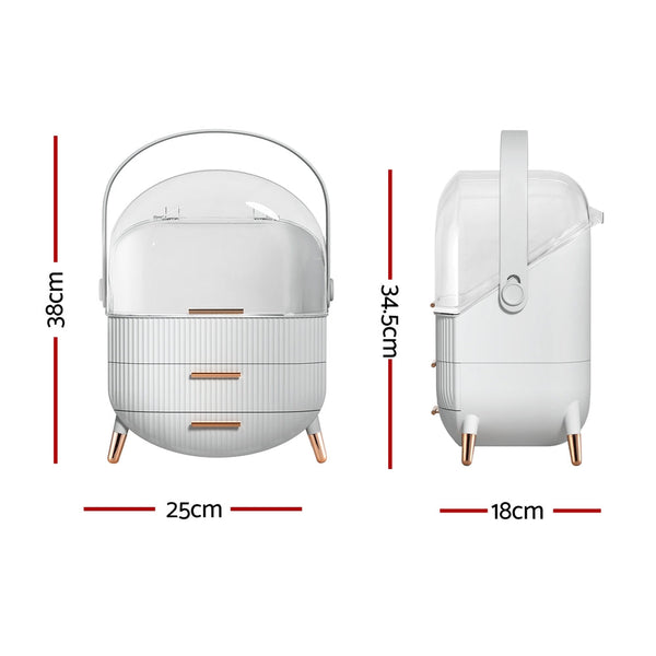 Embellir Makeup Case Portable Cosmetic Organizer Storage Box Jewellery Holder Makeup Bags & Cases