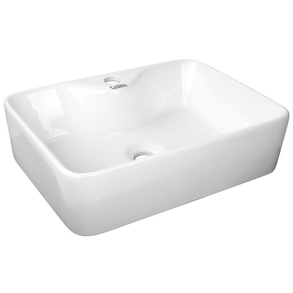 Cefito Bathroom Basin Ceramic Vanity Sink Hand Wash Bowl 48X38cm Bathroom Sinks