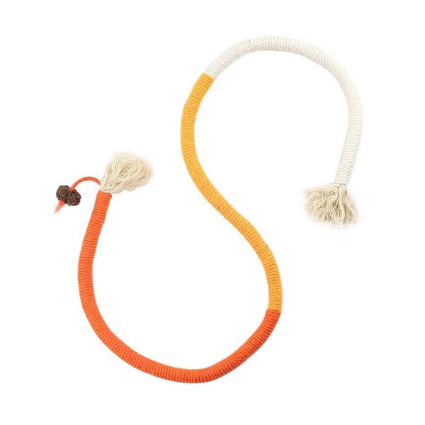 Cat Bite Rope Teasing Stick Toy Self Fun Soothing Tool Grinding Teeth Resistant Mint Cat Toys