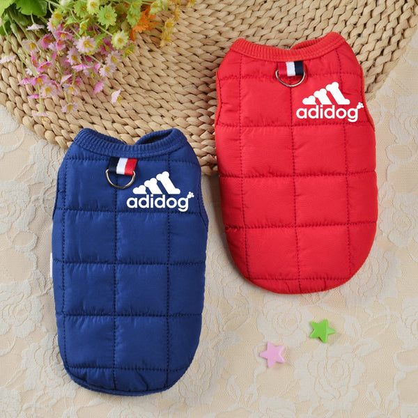 Pet Clothing Winter Thickened Dog Clothes Autumn And New Cotton Padded Jacket Vest Multi Color Waterproof Warm Dog Clothing & Shoes