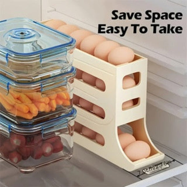 Rolling Egg Storage Box Slide Type Automatic Roller Freshness Preservation Other Kitchen Storage