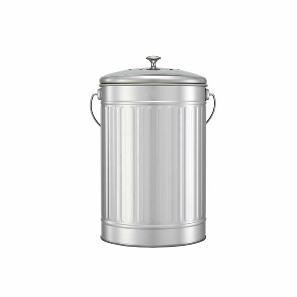 Gardeon 6L Stainless Steel Kitchen Compost Bin With Ventilated Lid Garden Compost Bins