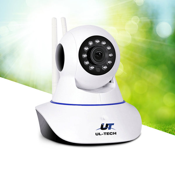 Ul Tech 1080P Wireless Ip Camera Security Wifi White Security Cameras