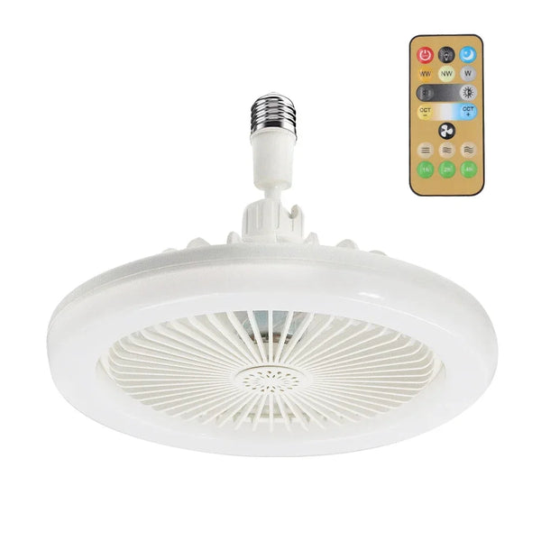 E27 Fan Light Shaking Head Electric Remote Control Bedroom Living Room Dimmable Home Ceiling Ceiling Fans