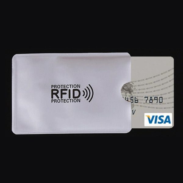 Pack Of 10 Rfid Blocking Aluminum Foil Card Holders 9.1 X 6.3 Cm Business Card Holders