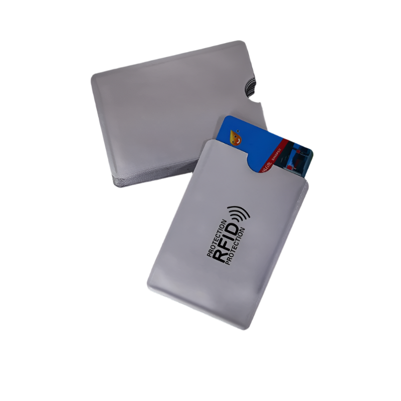 Pack Of 10 Rfid Blocking Aluminum Foil Card Holders 9.1 X 6.3 Cm Business Card Holders
