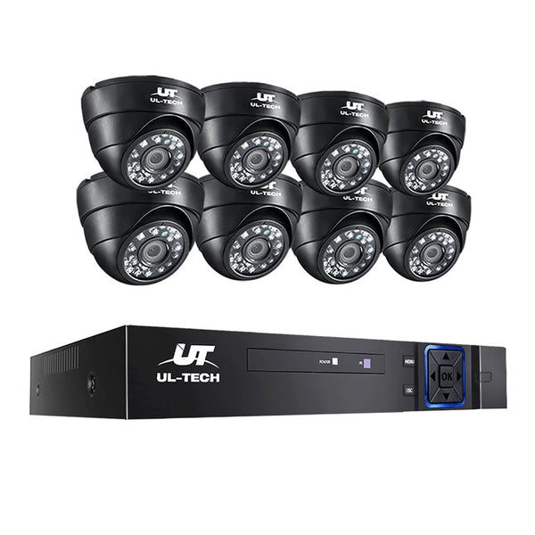 Ul Tech Cctv Security System 8Ch Dvr Cameras 1080P Security Cameras