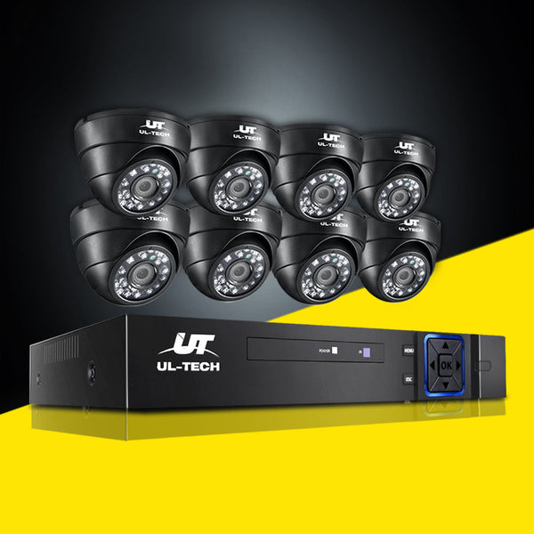 Ul Tech Cctv Security System 8Ch Dvr Cameras 1080P Security Cameras