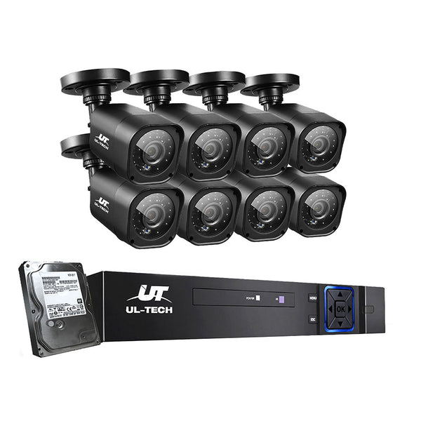 Ul Tech Cctv Security System 8Ch Dvr Cameras 1Tb Hard Drive Security Cameras