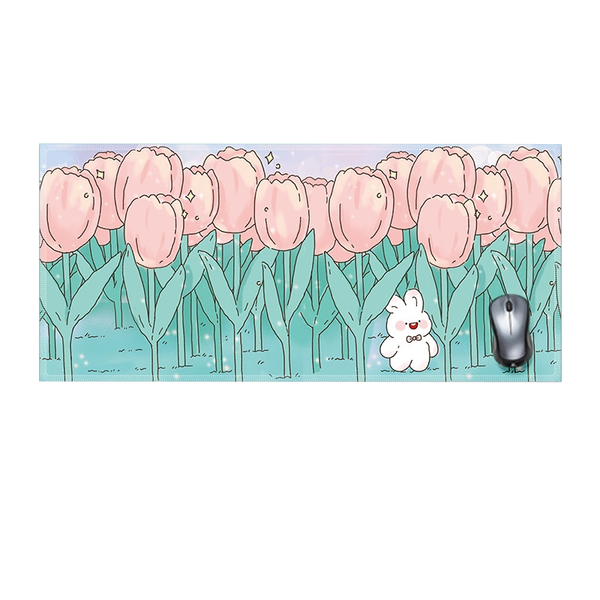Floral Large Mousepad Kawaii Desk Pad Home Office Mouse Pads & Wrist Rests