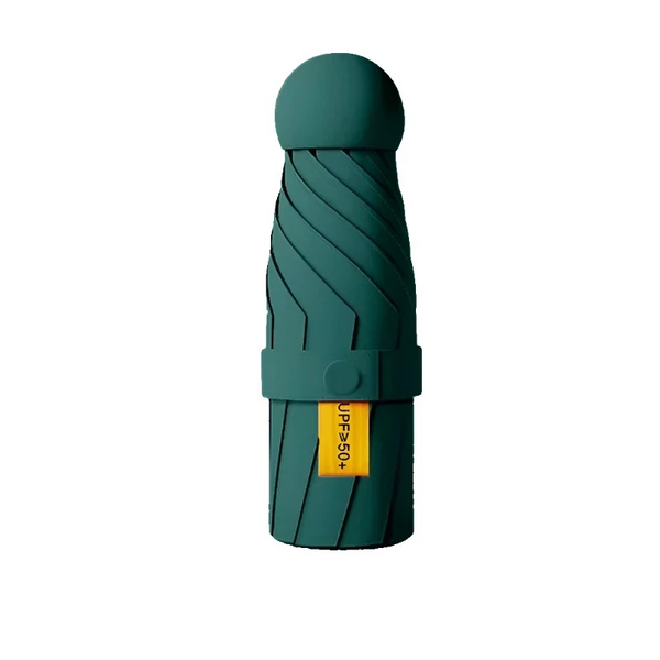 New Anti Uv Enlarged Dual Purpose Sun Umbrella Small Sunscreen Black Rubber Parasol Parag Mini Capsule Umbrellas