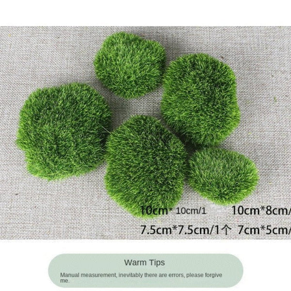 Mossy Stone Artificial Green Rock Flower Arrangement Material Artificial Plants