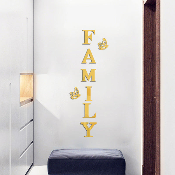 Acrylic Room Entrance Porch Background Decoration Wall Stickers