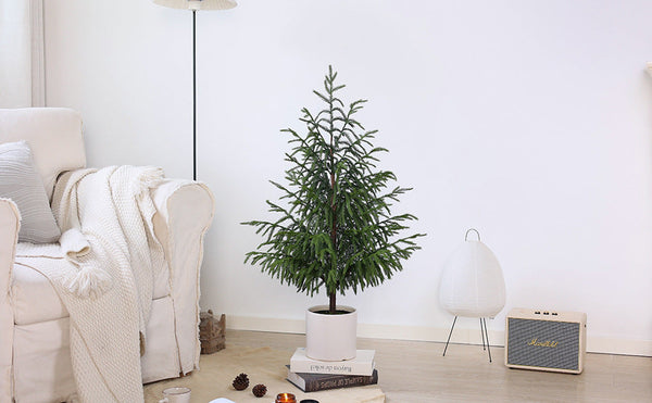 90Cm Pure Pe Norfolk Pine Christmas Tree Decoration Warm Home Holiday Seasonal Decorations