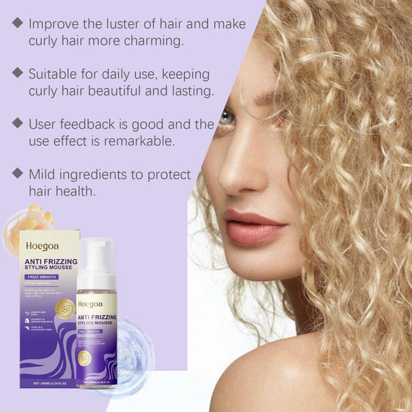 Curls Volumizing And Styling Mousse Shine Confident Soft Elastic Curling Straightening & Curling Irons
