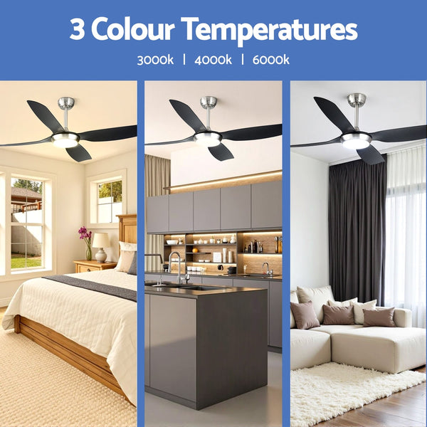 Aluminium Ceiling Fan With Led Light And Remote Control For Indoor Use Ceiling Fans