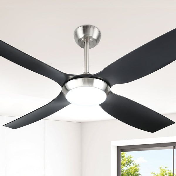 Aluminium Ceiling Fan With Led Light And Remote Control For Indoor Use Ceiling Fans