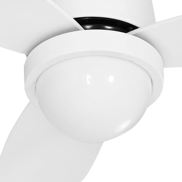 Devanti 52'' Ceiling Fan Dc Motor Led Light Remote Control White Ceiling Fans