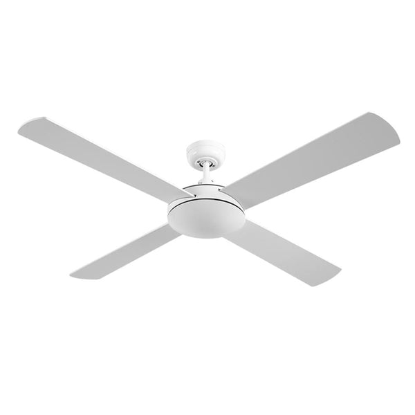 Devanti 52'' Ceiling Fan Dc Motor 4 Blades W/Remote White Ceiling Fans