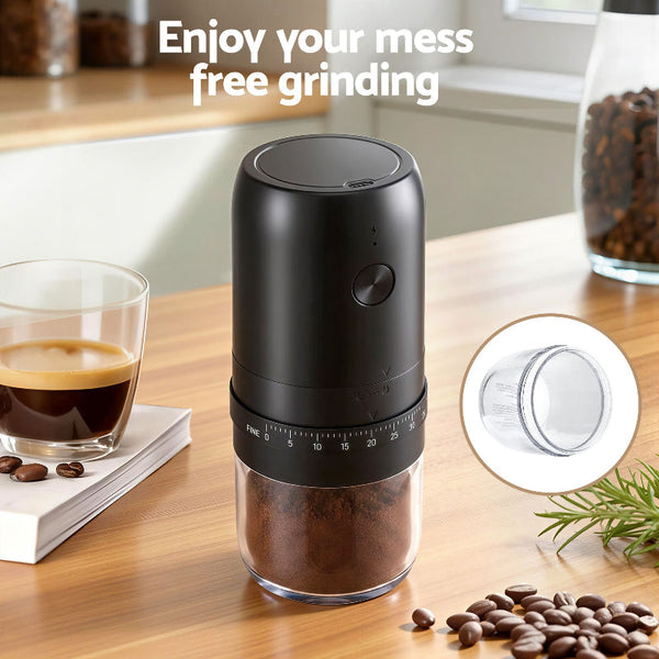 Devanti Usb C Rechargeable Coffee Grinder With 40 Settings Coffee Grinders