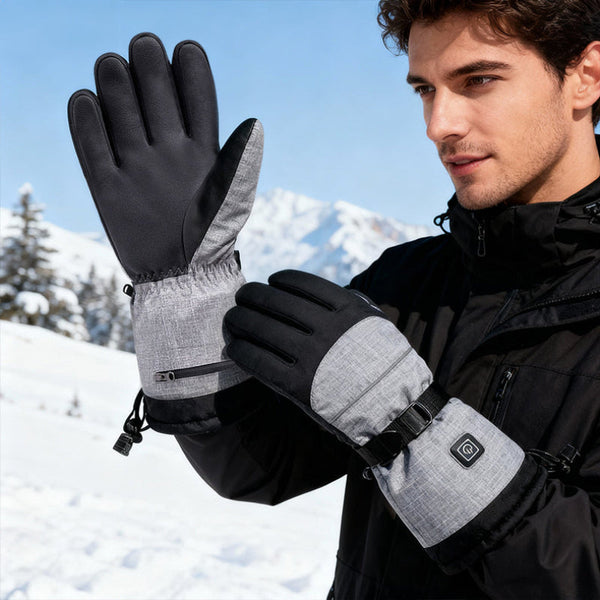 Electric Heated Waterproof Winter Warm Rechargeable For Ski Snowmobile And Outdoor Activities Gloves