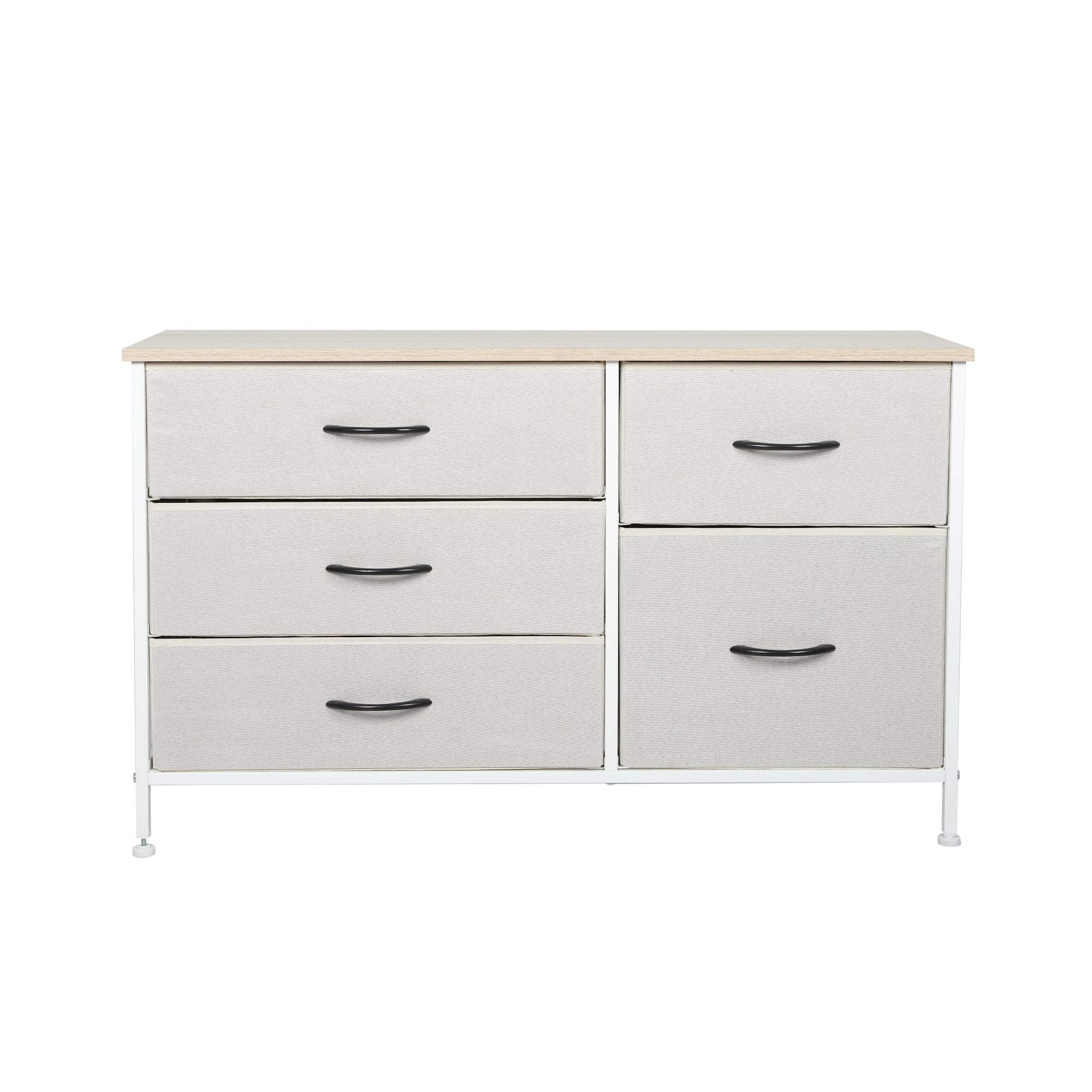 Levede Storage Cabinet Tower Chest Of Beige Cabinets & Cupboards