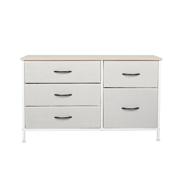 Levede Storage Cabinet Tower Chest Of Beige Cabinets & Cupboards