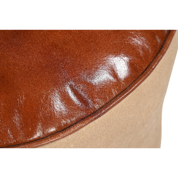 Philbee Interiors Chateau Canvas The Charlotte Ottomans Footstools & Poufs