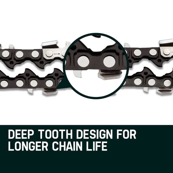 2 X 22 Baumr Ag Chainsaw Chain Bar Replacement 0.325 0.058 86Dl Chainsaw Parts