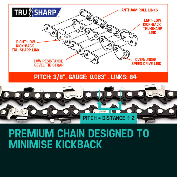 2 X 24 Baumr Ag Chainsaw Chain 24In Bar Replacement Suits 72Cc 76Cc 82Cc Saws Chainsaw Parts