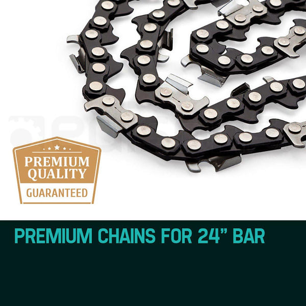 2 X 24 Baumr Ag Chainsaw Chain 24In Bar Replacement Suits 72Cc 76Cc 82Cc Saws Chainsaw Parts