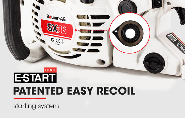 Baumr Ag Baumr Ag 38Cc Petrol Commercial Chainsaw 16 Bar E Start 3.2 Hp Saw Chainsaws