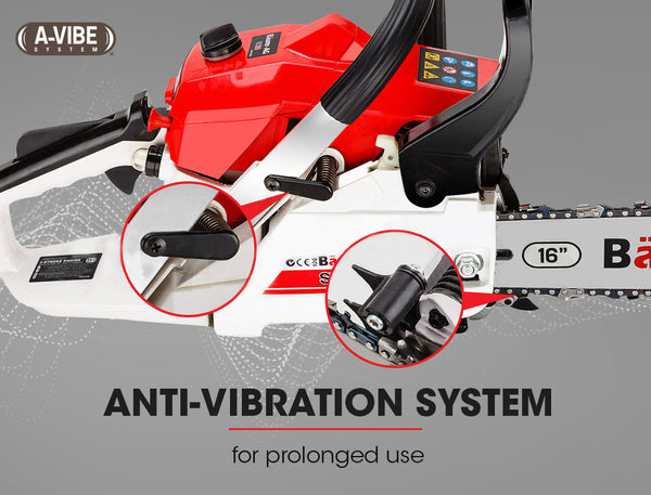 Baumr Ag Baumr Ag 38Cc Petrol Commercial Chainsaw 16 Bar E Start 3.2 Hp Saw Chainsaws