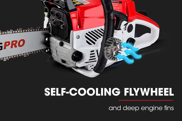 Baumr Ag Baumr Ag 45Cc Petrol Chainsaw Commercial 18 Bar Saw E Start Pruning Chainsaws