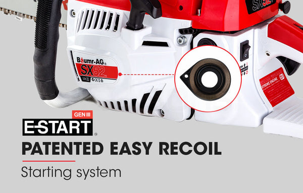 Baumr Ag Baumr Ag 52Cc Petrol Commercial Chainsaw 20 Bar E Start Saw Chainsaws