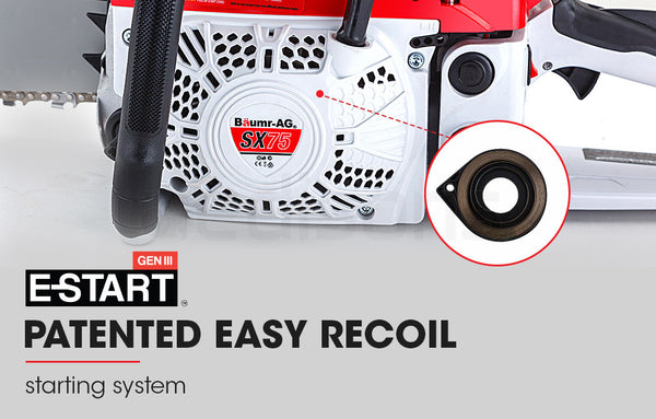 Baumr Ag Baumr Ag Commercial Petrol Chainsaw E Start 22" Bar Saw Tree Pruning Top Handle Chainsaws