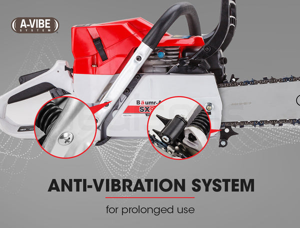 Baumr Ag Baumr Ag Petrol Commercial Chainsaw 24 Bar E Start Saw Top Handle Pruning Chainsaws