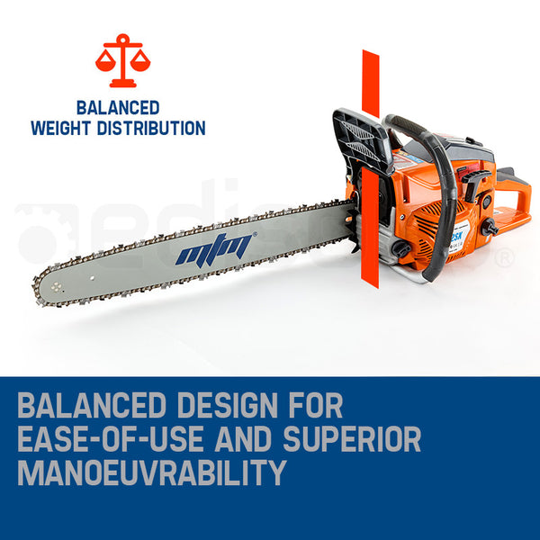 Mtm Petrol Commercial Chainsaw 22 Bar Chain Saw E Start Tree Pruning Top Handle Chainsaws