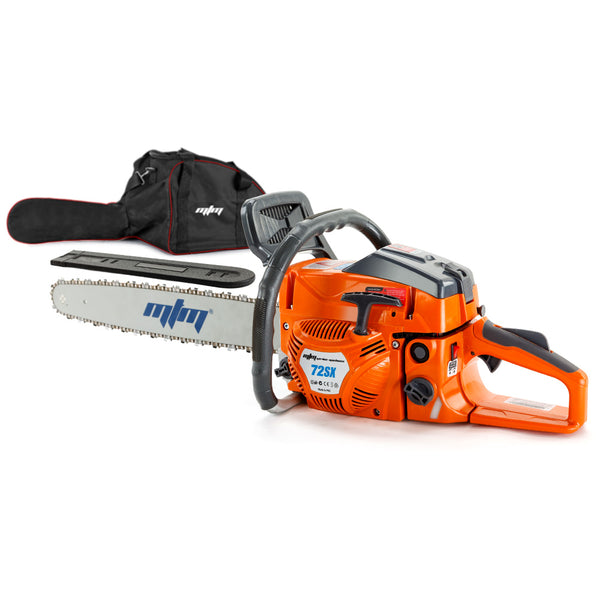 Mtm Petrol Commercial Chainsaw 22 Bar Chain Saw E Start Tree Pruning Top Handle Chainsaws