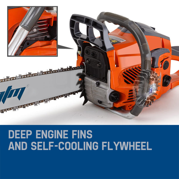 Mtm Chainsaw Petrol Commercial 20 Bar E Start Tree Pruning Saw Hp Chainsaws