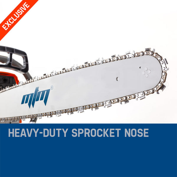 Mtm Chainsaw Petrol Commercial 20 Bar E Start Tree Pruning Saw Hp Chainsaws