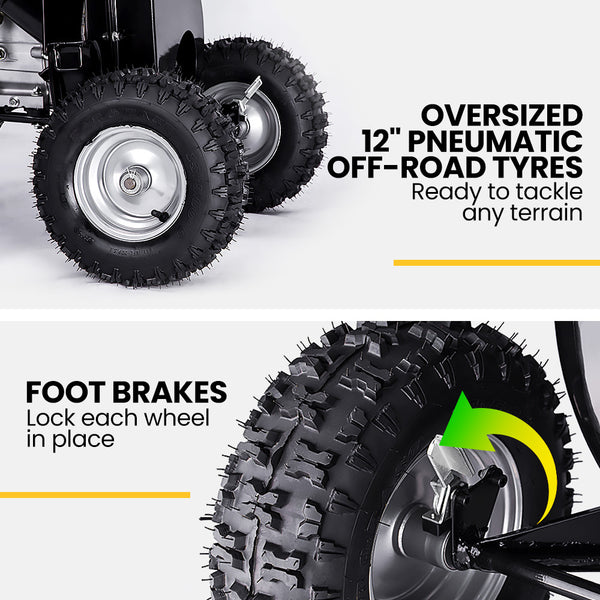 Michigan 6Hp 212Cc Petrol Wood Chipper Shredder Mulcher Chippers Shredders Mulchers