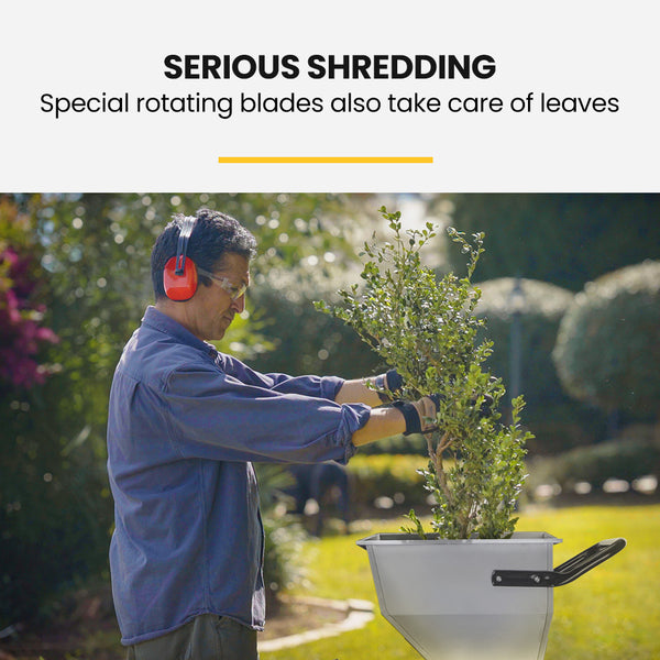 Michigan 6Hp 212Cc Petrol Wood Chipper Shredder Mulcher Chippers Shredders Mulchers